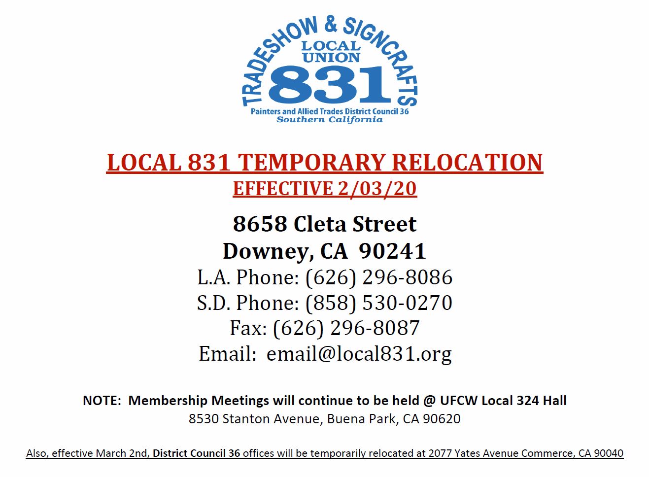 LOCAL 831 LOCAL 831